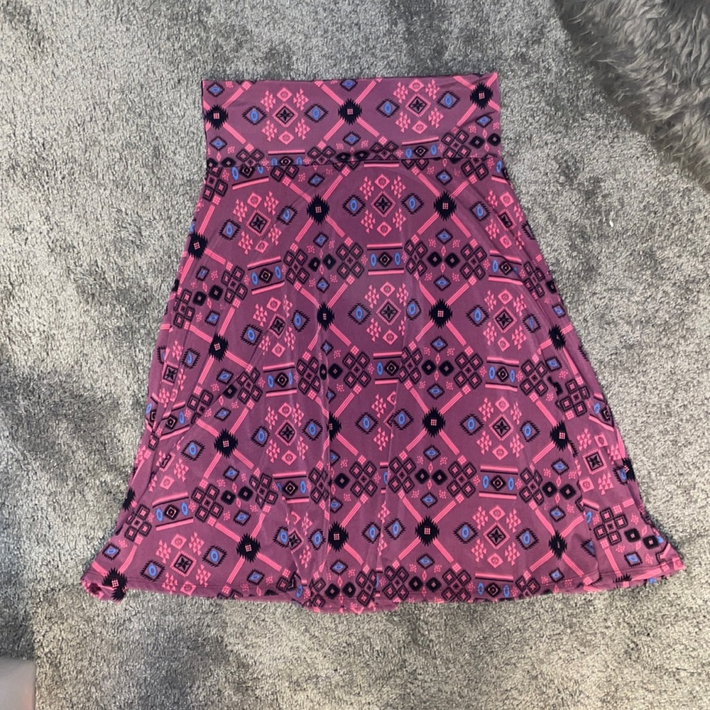 LuLaRoe Azure detail printed skirt